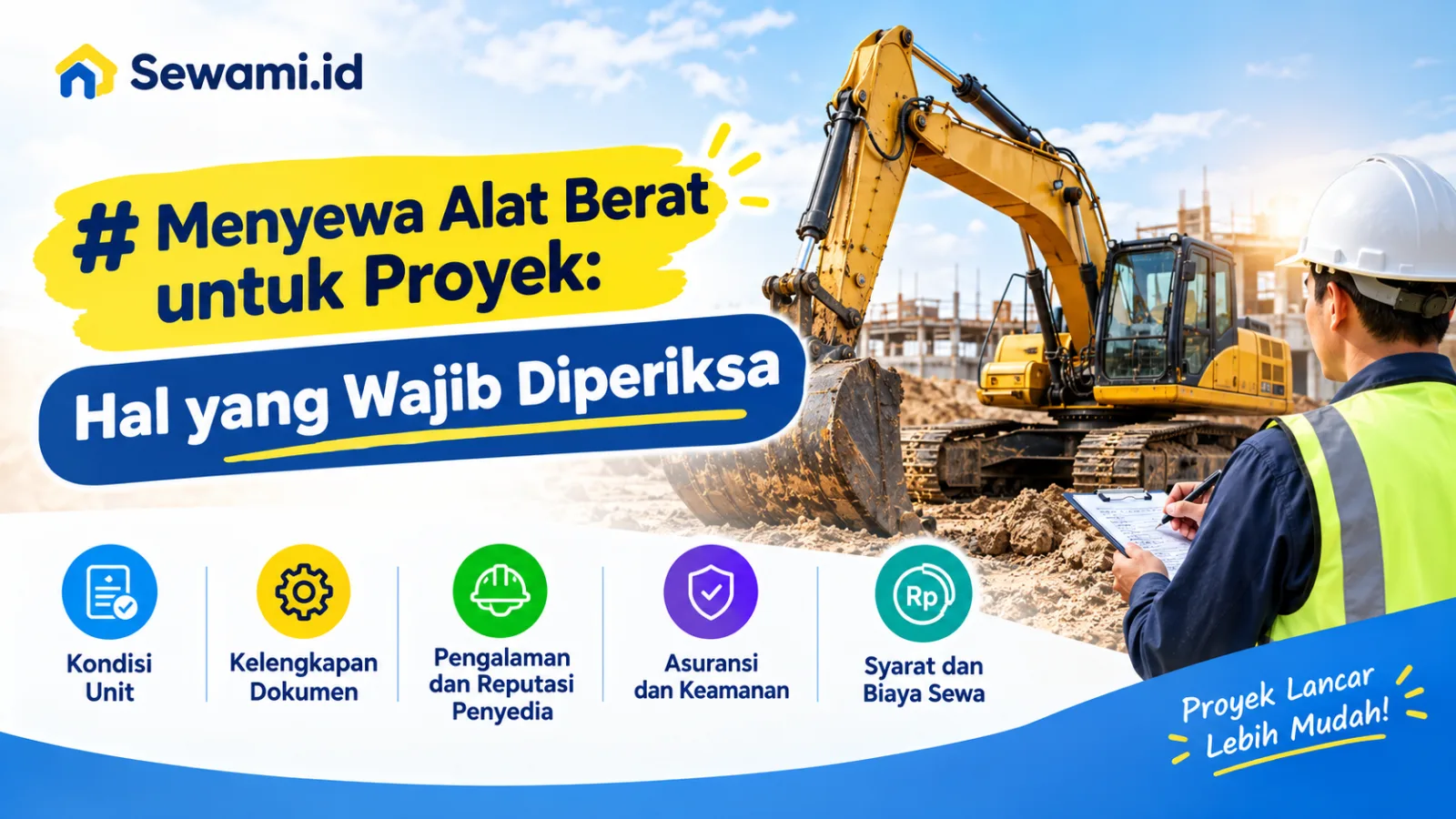 Menyewa Alat Berat untuk Proyek: Hal yang Wajib Diperiksa