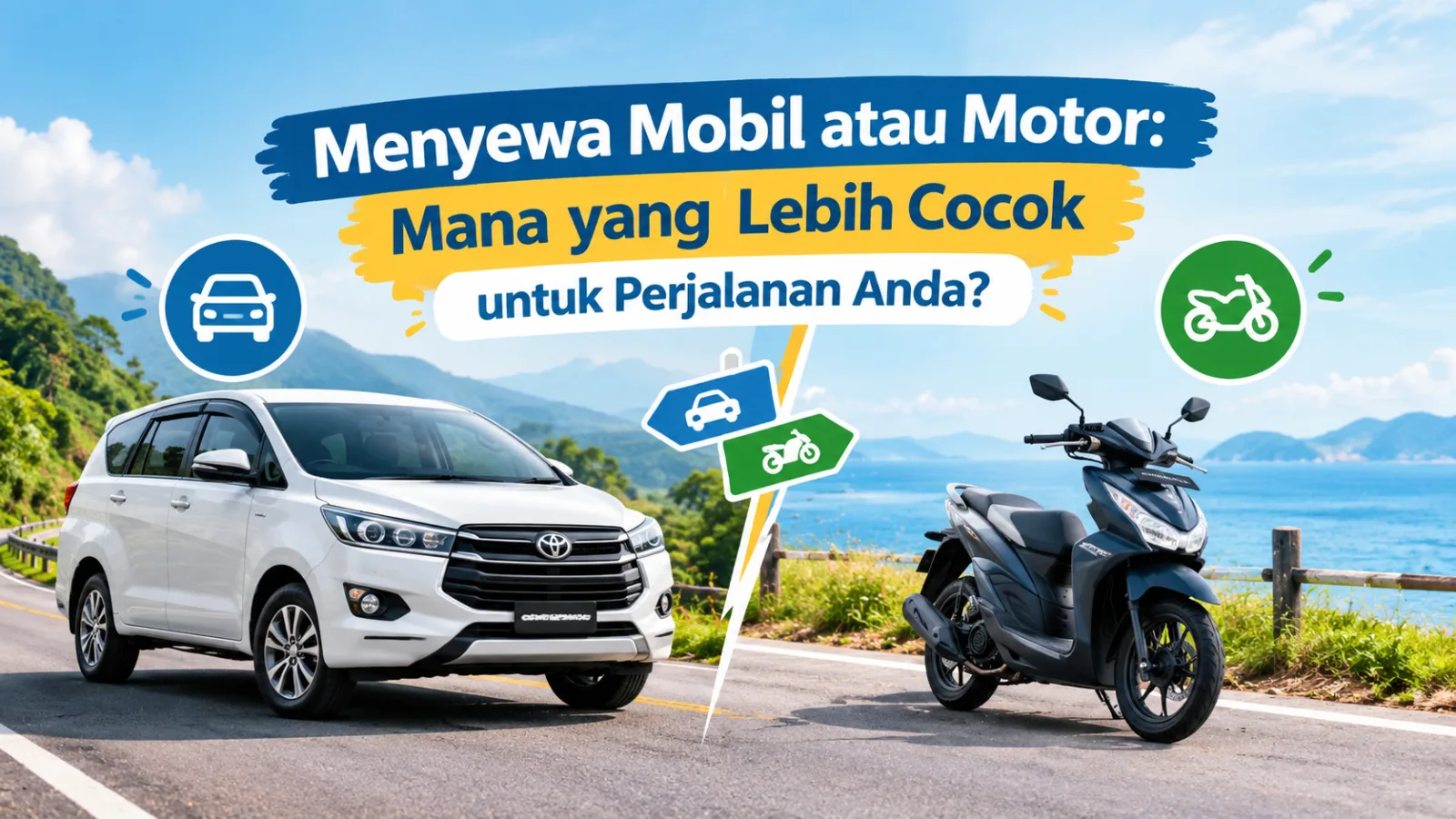 Menyewa Mobil atau Motor: Mana yang Lebih Cocok untuk Perjalanan Anda?